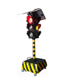 人民路街道太阳能移动信号灯