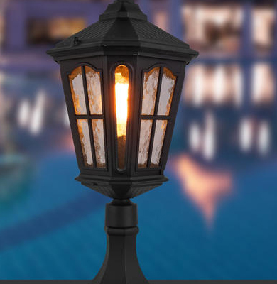 人民路街道柱头灯