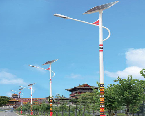 人民路街道民族特色路灯